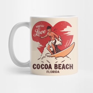 Vintage Surfing You'll Love Cocoa Beach, Florida // Retro Surfer's Paradise Mug